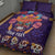 Personalised Mexico Day Of The Dead Quilt Bed Set Sugar Skull With Maracas Mexican Folk Pattern