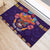 Personalised Mexico Day Of The Dead Rubber Doormat Sugar Skull With Maracas Mexican Folk Pattern