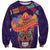 Personalised Mexico Day Of The Dead Sweatshirt Sugar Skull With Maracas Mexican Folk Pattern LT15