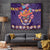 Personalised Mexico Day Of The Dead Tapestry Sugar Skull With Maracas Mexican Folk Pattern