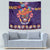 Personalised Mexico Day Of The Dead Tapestry Sugar Skull With Maracas Mexican Folk Pattern