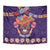 Personalised Mexico Day Of The Dead Tapestry Sugar Skull With Maracas Mexican Folk Pattern