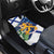 Personalised Finland Independence Day Car Mats Lily Of The Valley Mix Holly Blue - Coat Of Arms Style - Wonder Print Shop