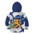 Personalised Finland Independence Day Kid Hoodie Lily Of The Valley Mix Holly Blue - Coat Of Arms Style - Wonder Print Shop