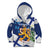 Personalised Finland Independence Day Kid Hoodie Lily Of The Valley Mix Holly Blue - Coat Of Arms Style - Wonder Print Shop