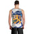 Personalised Finland Independence Day Men Tank Top Lily Of The Valley Mix Holly Blue - Coat Of Arms Style - Wonder Print Shop