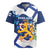 Personalised Finland Independence Day Rugby Jersey Lily Of The Valley Mix Holly Blue - Coat Of Arms Style - Wonder Print Shop