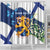 Personalised Finland Independence Day Shower Curtain Lily Of The Valley Mix Holly Blue - Coat Of Arms Style