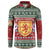 Scotland Christmas Button Sweatshirt The Royal Arms of Scotland With Thistle - Wonder Print Shop