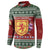 Scotland Christmas Button Sweatshirt The Royal Arms of Scotland With Thistle - Wonder Print Shop