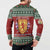 Scotland Christmas Button Sweatshirt The Royal Arms of Scotland With Thistle - Wonder Print Shop