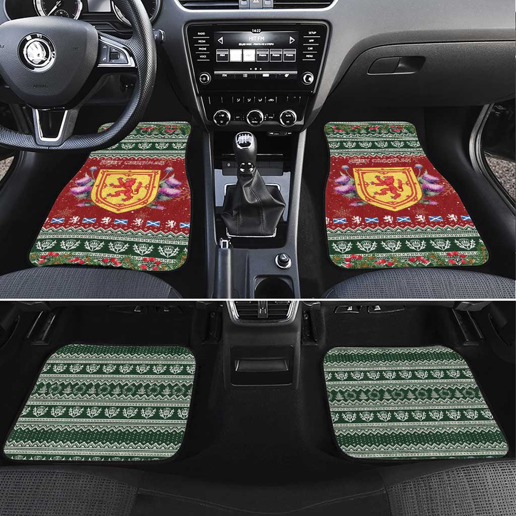 Scotland Christmas Car Mats The Royal Arms of Scotland With Thistle - Wonder Print Shop