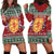 Scotland Christmas Hoodie Dress The Royal Arms of Scotland With Thistle - Wonder Print Shop