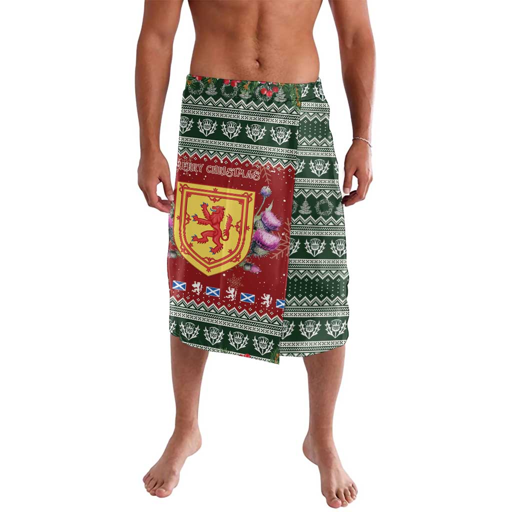 Scotland Christmas Lavalava The Royal Arms of Scotland With Thistle - Wonder Print Shop