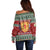 Scotland Christmas Off Shoulder Sweater The Royal Arms of Scotland With Thistle - Wonder Print Shop