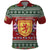 Scotland Christmas Polo Shirt The Royal Arms of Scotland With Thistle - Wonder Print Shop