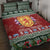 Scotland Christmas Quilt Bed Set The Royal Arms of Scotland With Thistle - Wonder Print Shop