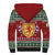 Scotland Christmas Sherpa Hoodie The Royal Arms of Scotland With Thistle