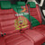 Personalised Morocco Proclamation Day Back Car Seat Cover Moussier's Redstart With Coat Of Arms