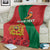 Personalised Morocco Proclamation Day Blanket Moussier's Redstart With Coat Of Arms