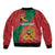 Personalised Morocco Proclamation Day Bomber Jacket Moussier's Redstart With Coat Of Arms