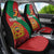 Personalised Morocco Proclamation Day Car Seat Cover Moussier's Redstart With Coat Of Arms - Wonder Print Shop