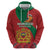 Personalised Morocco Proclamation Day Hoodie Moussier's Redstart With Coat Of Arms - Wonder Print Shop