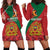 Personalised Morocco Proclamation Day Hoodie Dress Moussier's Redstart With Coat Of Arms - Wonder Print Shop