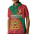 Personalised Morocco Proclamation Day Kid Polo Shirt Moussier's Redstart With Coat Of Arms - Wonder Print Shop