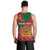 Personalised Morocco Proclamation Day Men Tank Top Moussier's Redstart With Coat Of Arms - Wonder Print Shop