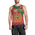 Personalised Morocco Proclamation Day Men Tank Top Moussier's Redstart With Coat Of Arms - Wonder Print Shop