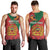 Personalised Morocco Proclamation Day Men Tank Top Moussier's Redstart With Coat Of Arms - Wonder Print Shop