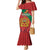 Personalised Morocco Proclamation Day Mermaid Dress Moussier's Redstart With Coat Of Arms - Wonder Print Shop