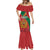 Personalised Morocco Proclamation Day Mermaid Dress Moussier's Redstart With Coat Of Arms - Wonder Print Shop