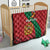 Personalised Morocco Proclamation Day Quilt Moussier's Redstart With Coat Of Arms - Wonder Print Shop