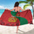 Personalised Morocco Proclamation Day Sarong Moussier's Redstart With Coat Of Arms