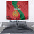 Personalised Morocco Proclamation Day Tapestry Moussier's Redstart With Coat Of Arms