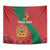 Personalised Morocco Proclamation Day Tapestry Moussier's Redstart With Coat Of Arms