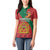 Personalised Morocco Proclamation Day Women Polo Shirt Moussier's Redstart With Coat Of Arms - Wonder Print Shop