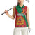 Personalised Morocco Proclamation Day Women Sleeveless Polo Shirt Moussier's Redstart With Coat Of Arms - Wonder Print Shop