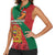 Personalised Morocco Proclamation Day Women Sleeveless Polo Shirt Moussier's Redstart With Coat Of Arms - Wonder Print Shop