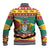 Guyana Christmas Baseball Jacket Coat Of Arms with Flag Style - Wonder Print Shop