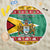 Guyana Christmas Beach Blanket Coat Of Arms with Flag Style - Wonder Print Shop