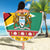 Guyana Christmas Beach Blanket Coat Of Arms with Flag Style - Wonder Print Shop