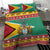 Guyana Christmas Bedding Set Coat Of Arms with Flag Style - Wonder Print Shop