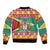 Guyana Christmas Bomber Jacket Coat Of Arms with Flag Style - Wonder Print Shop