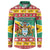 Guyana Christmas Button Sweatshirt Coat Of Arms with Flag Style - Wonder Print Shop