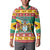 Guyana Christmas Button Sweatshirt Coat Of Arms with Flag Style - Wonder Print Shop