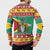 Guyana Christmas Button Sweatshirt Coat Of Arms with Flag Style - Wonder Print Shop