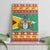 Guyana Christmas Canvas Wall Art Coat Of Arms with Flag Style - Wonder Print Shop